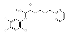 Propanoic acid,2-(2,4,5-trichlorophenoxy)-, 3-(2-pyridinyl)propyl ester结构式