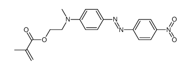 4-nitro-4'-[N-methyl-N-(2-methacryloyloxy)ethyl]aminoazobenzene结构式