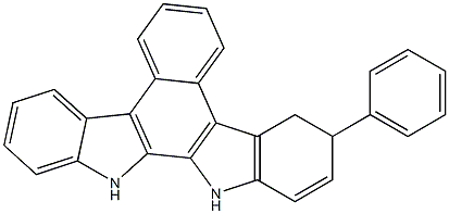 13,14-dihydro-13-phenyl-benz[c]indolo[2,3-a]carbazole Structure