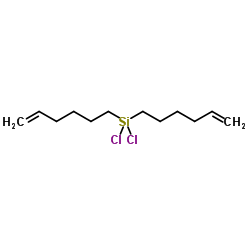 Dichloro(di-5-hexen-1-yl)silane结构式