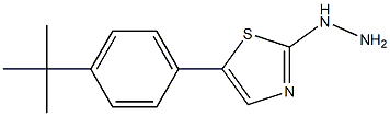 [5-(4-tert-Butyl-phenyl)-thiazol-2-yl]-hydrazine结构式