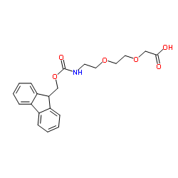 Fmoc-8-amino-3,6-dioxaoctanoic acid Structure