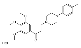 3-[4-(4-methylphenyl)piperazin-1-yl]-1-(3,4,5-trimethoxyphenyl)propan-1-one,hydrochloride结构式