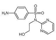 4-amino-N-(2-hydroxyethyl)-N-pyrimidin-2-ylbenzenesulfonamide结构式