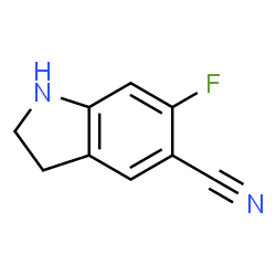 6-氟吲哚啉-5-甲腈结构式