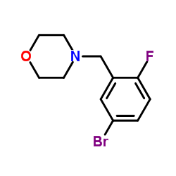 4-(5-Bromo-2-fluorobenzyl)morpholine结构式
