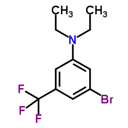 3-Bromo-N,N-diethyl-5-(trifluoromethyl)aniline Structure