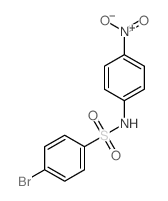 Benzenesulfonamide,4-bromo-N-(4-nitrophenyl)- Structure