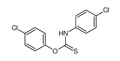 4-Chlorophenylthiocarbamic acid O-(4-chlorophenyl) ester Structure