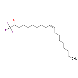 (10Z)-1,1,1-Trifluoro-10-nonadecen-2-one Structure