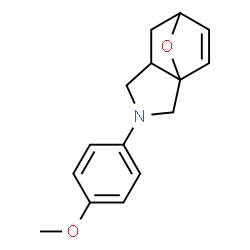 1,3,3a,6,7,7a-Hexahydro-2-(4-methoxyphenyl)-3a,6-epoxy-2H-isoindole structure