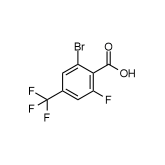 2-Bromo-6-fluoro-4-(trifluoromethyl)benzoic acid Structure