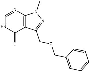 3-((benzyloxy)Methyl)-1-Methyl-1H-pyrazolo[3,4-d]pyriMidin-4-ol Structure