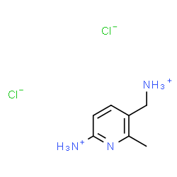 2-AMINO-5-AMINOMETHYL-6-METHYL-PYRIDINE DIHYDROCHLORIDE结构式