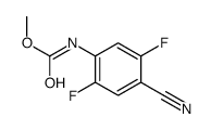 methyl N-(4-cyano-2,5-difluorophenyl)carbamate结构式