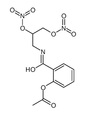 [2-(2,3-dinitrooxypropylcarbamoyl)phenyl] acetate Structure