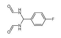 N,N'-((4-fluorophenyl)methylene)diformamide Structure