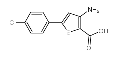 3-Amino-5-(4-chlorophenyl)thiophene-2-carboxylic acid Structure