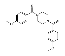 [4-(4-methoxybenzenecarbothioyl)piperazin-1-yl]-(4-methoxyphenyl)methanethione Structure