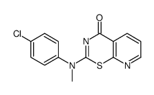 2-[N-(4-Chlorophenyl)-N-Methylamino]-4H-pyrido[3,2-e]-1,3-thiazin-4-one structure