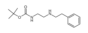 2-(2-phenylethylamino)ethylcarbamic acid tert-butyl ester Structure