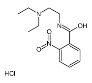 diethyl-[2-[(2-nitrobenzoyl)amino]ethyl]azanium,chloride Structure