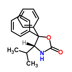 (R)-(+)-4-Isopropyl-5,5-diphenyl-2-oxazolidinone Structure
