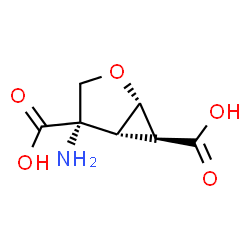 2-Oxabicyclo[3.1.0]hexane-4,6-dicarboxylicacid,4-amino-,(1R,4R,5S,6R)-rel- Structure