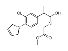 methyl 2-[2-[3-chloro-4-(2,5-dihydropyrrol-1-yl)phenyl]propanoylamino]acetate Structure