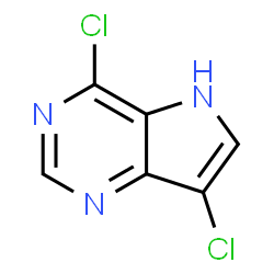 4,7-Dichloro-5H-pyrrolo[3,2-d]pyrimidine Structure