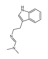 N'-[2-(1H-indol-3-yl)ethyl]-N,N-dimethylmethanimidamide结构式