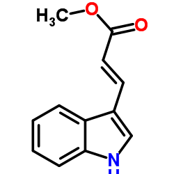 吲哚-3-丙烯酸甲酯结构式