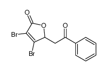 3,4-dibromo-2-phenacyl-2H-furan-5-one Structure