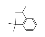 1-tert-butyl-2-isopropyl-benzene结构式