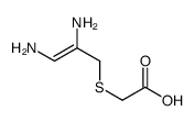 Acetic acid,[(2,3-diamino-2-propenyl)thio]- (9CI)结构式