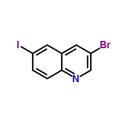 3-溴-6-碘喹啉结构式