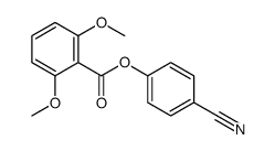 (4-cyanophenyl) 2,6-dimethoxybenzoate结构式