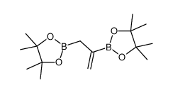 4,4,5,5-tetramethyl-2-[2-(4,4,5,5-tetramethyl-1,3,2-dioxaborolan-2-yl)prop-2-enyl]-1,3,2-dioxaborolane Structure