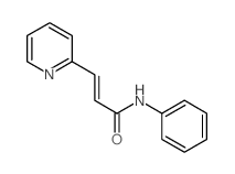 2-Propenamide,N-phenyl-3-(2-pyridinyl)- structure