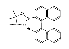 2-bromo-1,1'-binaphthyl-2'-boronic acid pinacol ester Structure