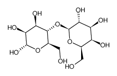 4-O-(β-吡喃半乳糖)-D-吡喃甘露糖苷结构式