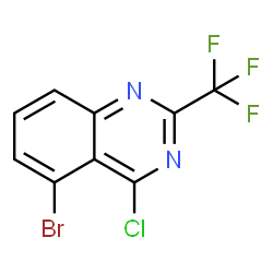 5-Bromo-4-chloro-2-(trifluoromethyl)quinazoline Structure