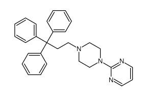 1-(3,3,3-Triphenylpropyl)-4-(2-pyrimidyl)piperazine结构式
