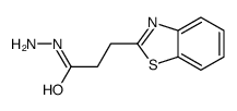 2-Benzothiazolepropionicacid,hydrazide(8CI) structure
