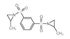 2-methyl-1-[3-(2-methylaziridin-1-yl)sulfonylphenyl]sulfonyl-aziridine Structure