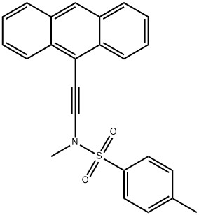 N-(anthracen-9-ylethynyl)-N,4-dimethylbenzenesulfonamide Structure