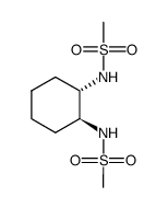 (1S,2S)-1,2-N,N'-bis[(methane-sulfonyl)amino]-cyclohexane structure