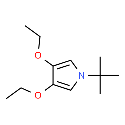 1H-Pyrrole,1-(1,1-dimethylethyl)-3,4-diethoxy-(9CI) structure