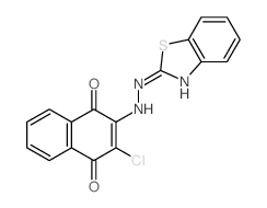1,4-Naphthalenedione,2-[2-(2-benzothiazolyl)hydrazinyl]-3-chloro- picture