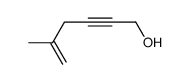 5-methyl-5-hexen-2-yn-1-ol结构式